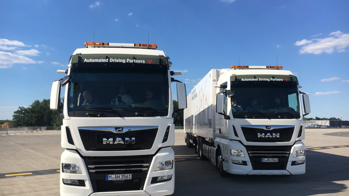 Two trucks with alternative drives