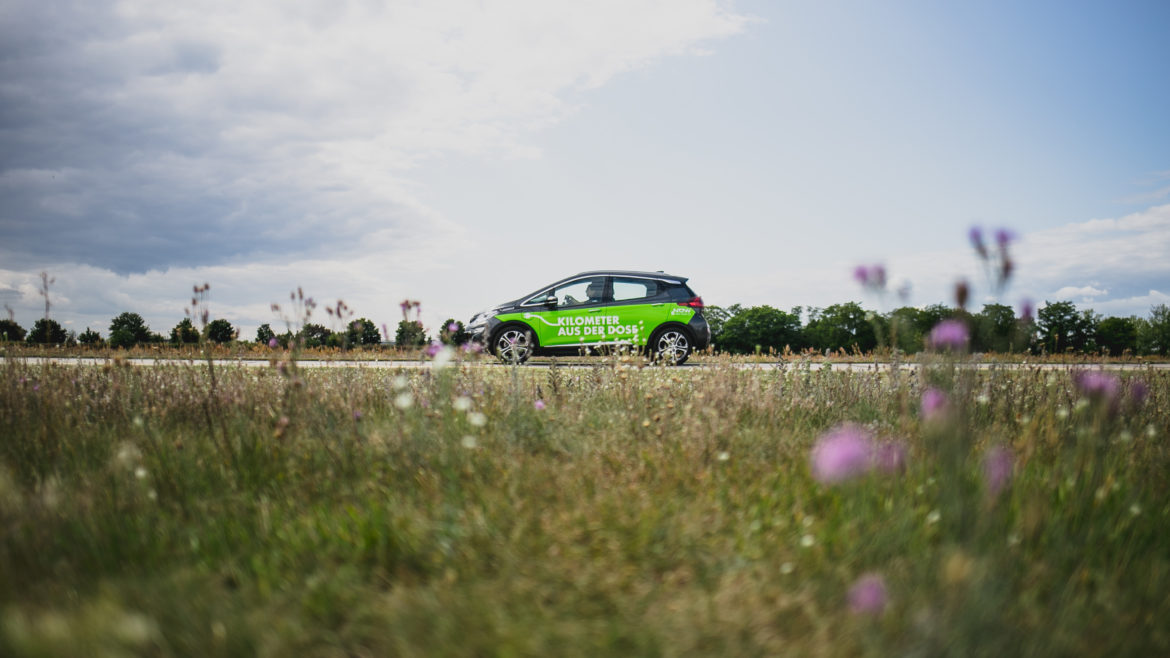 Battery electric passenger car driving