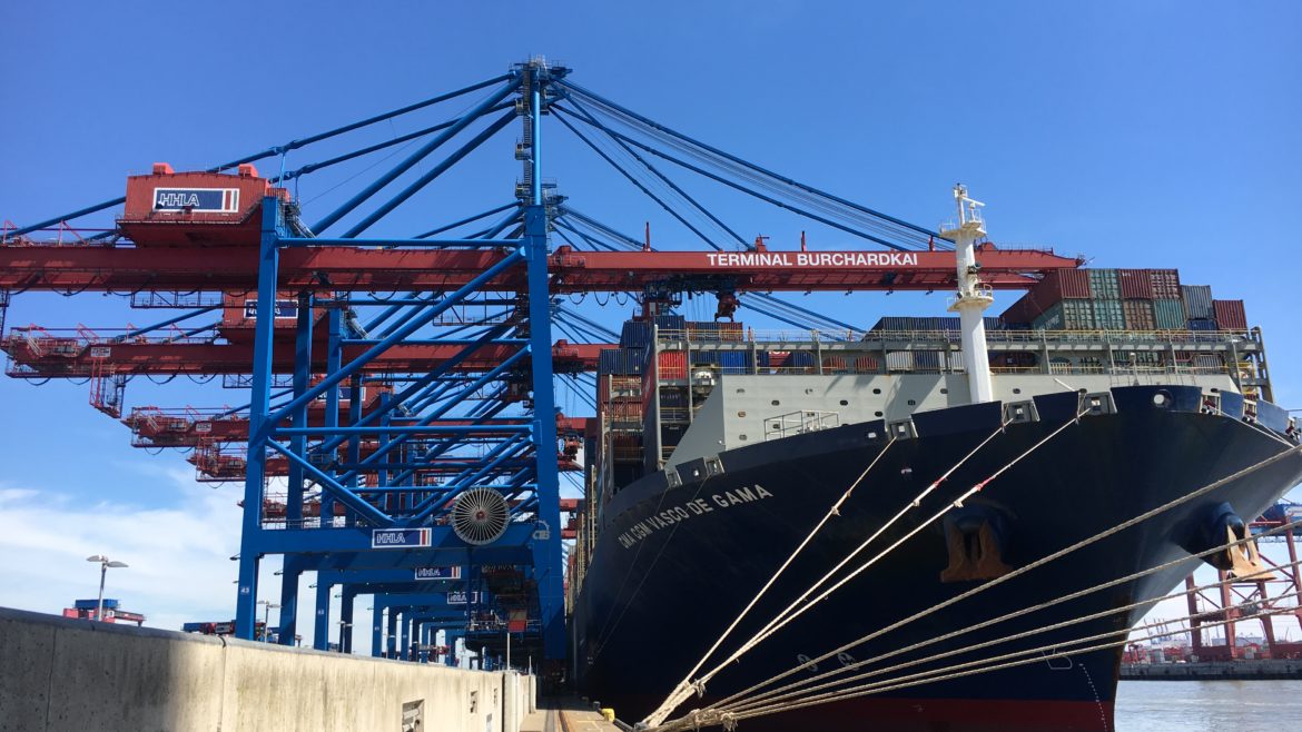 Freighter at terminal