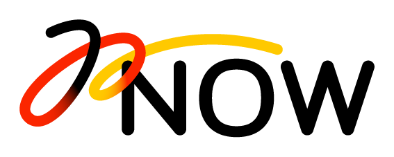 NOW Logo auf weißem Hintergrund